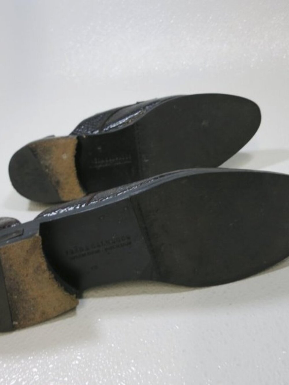 Frēda Salvador TASH D'ORSAY MOCCASIN Croco Embossed Leather Footwear Shoes Sz 9 - Picture 6 of 7